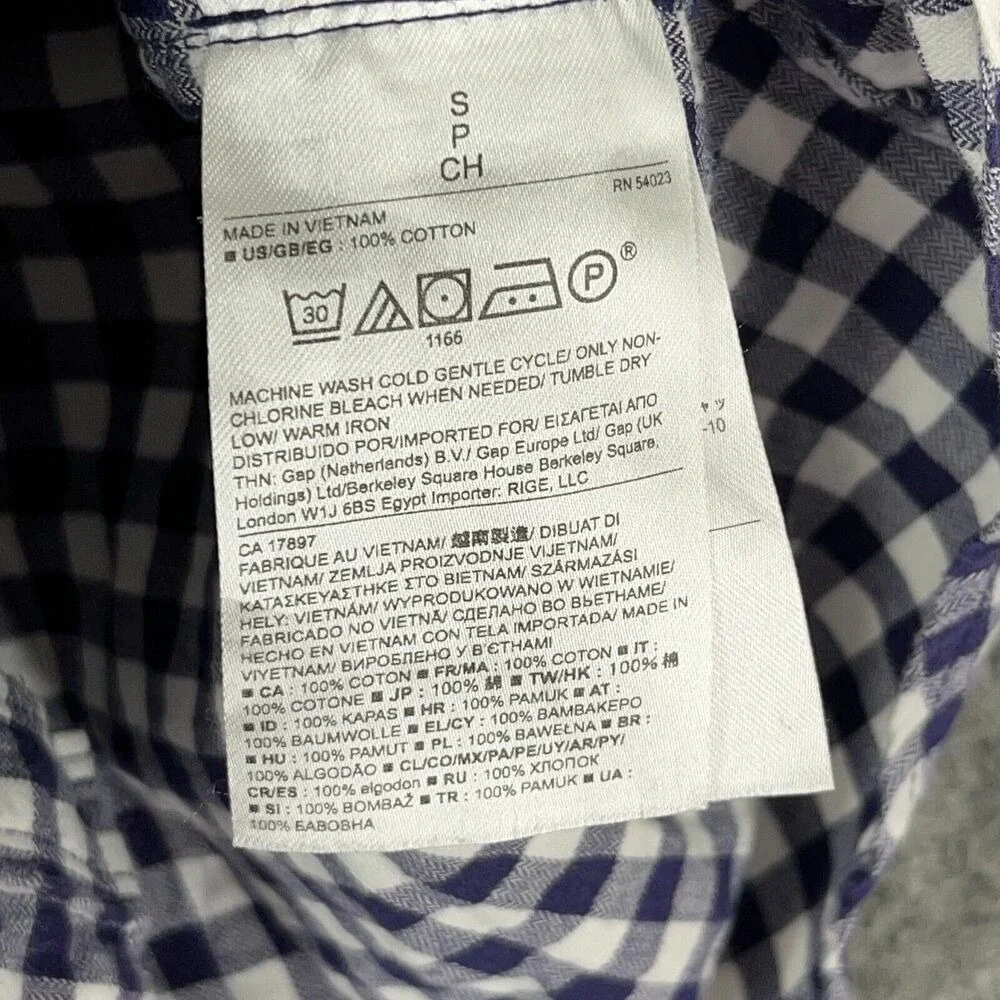 Banana Republic Plaid Shirt‎ Mens Small Soft Wash Button Down Business Casual